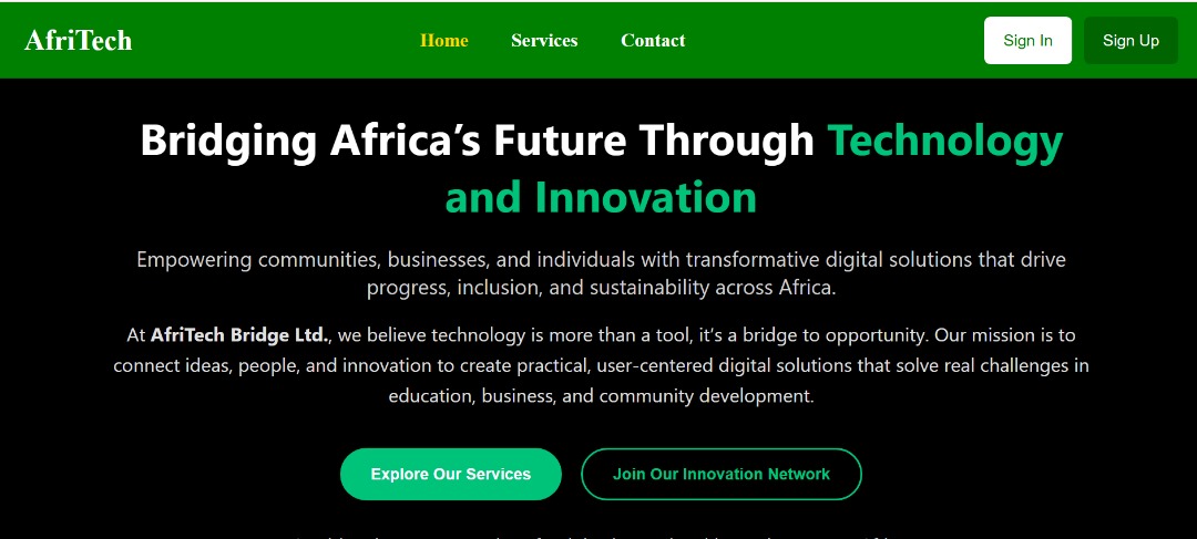 Afri TechBridge UI